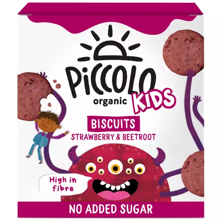 PiCCOLO - 儿童有机草莓甜菜根饼干(平行进口)