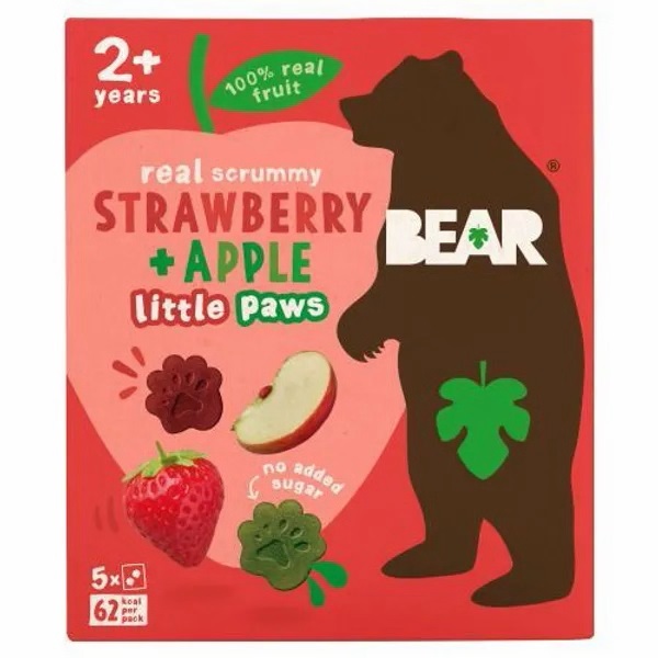 BEAR - 草莓苹果健康零食 20g x 5
