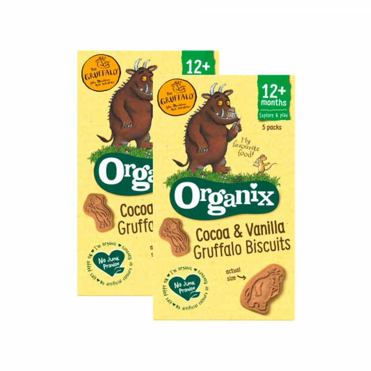 organix - 有机可可云尼拿牛牛饼干 5x20g 适合12个月或以上(平行进口)