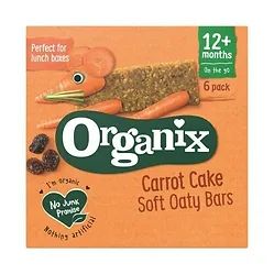 organix - 胡萝卜蛋糕燕麦棒 6条 x 30g (平行进口货)