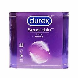 杜蕾斯 - Sensi-thin 超薄润滑安全套 紫色金属盒58个装 (平行进口货)