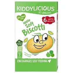童之味Kiddylicious 苹果脆饼 - 美味烘焙小吃 - 适合7个月以上 (平行进口) 英国直送