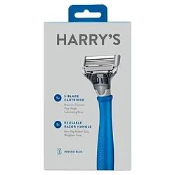 Harry's 男士靛蓝色刮胡刀 (平行进口货)