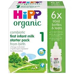 HiPP 喜宝有机 1 段初生婴儿奶粉（6 x 90 毫升瓶装)（平行进口）