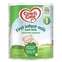 牛栏牌 - Cow &amp;amp; Gate 1 初生婴儿配方奶粉，700g 铁罐 英国直送 (平行进口)