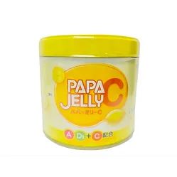 大木制药 - (PAPA JELLY C) A + D3 + C肝油丸(柠檬味) 120 粒 (平行进口货)